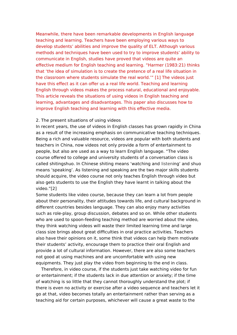 英语影视教学-Teaching and Learning English Through Videos_第2页