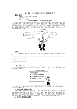 时代光华课件——非人力资源管理者的人力资源管理