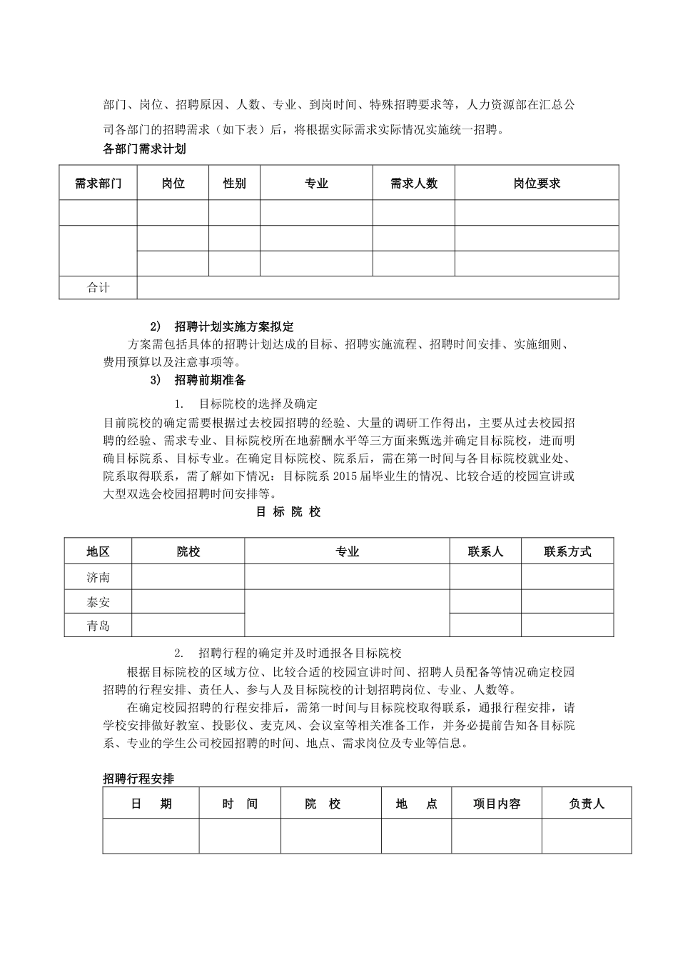 校园招聘策划方案(HR必备)(9页)_第3页