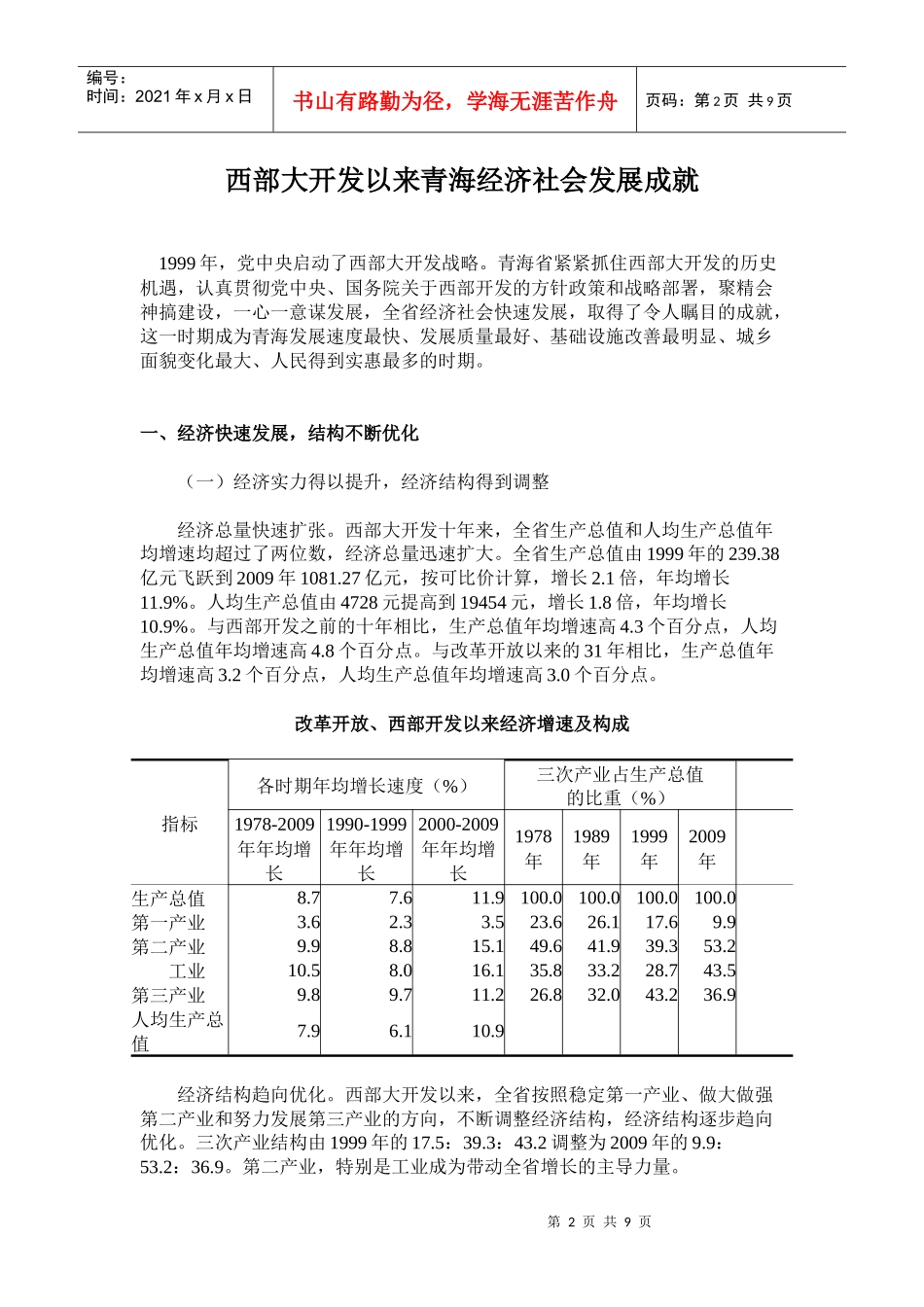 西部大开发以来青海经济社会发展成就2_第2页