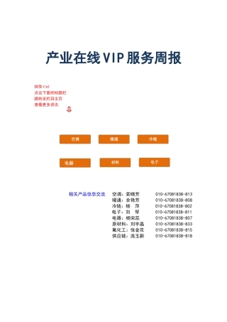 产业在线VIP服务周报--110930