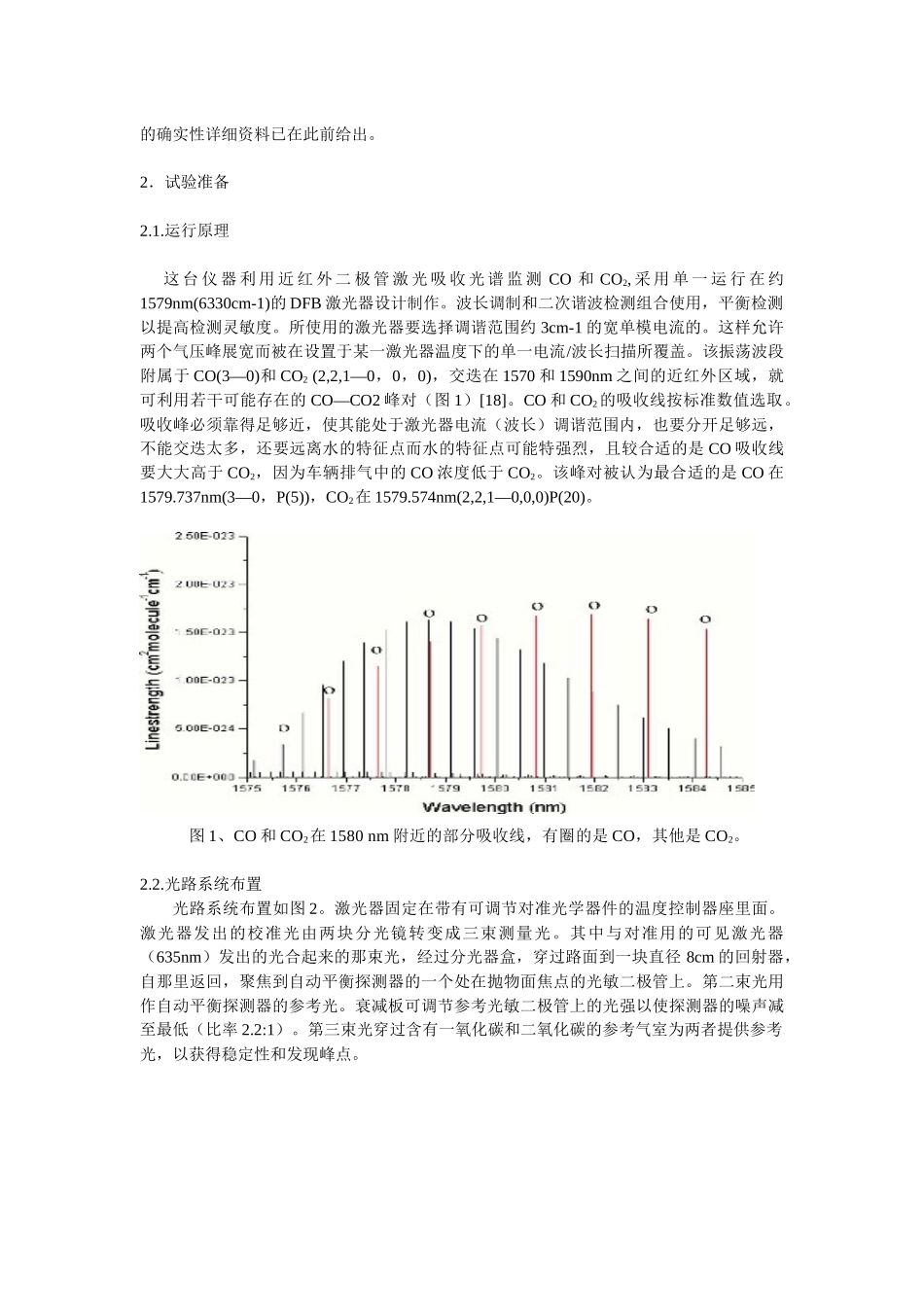 用于遥感机动车排放的近红外可调谐二极管激光光谱仪_第2页