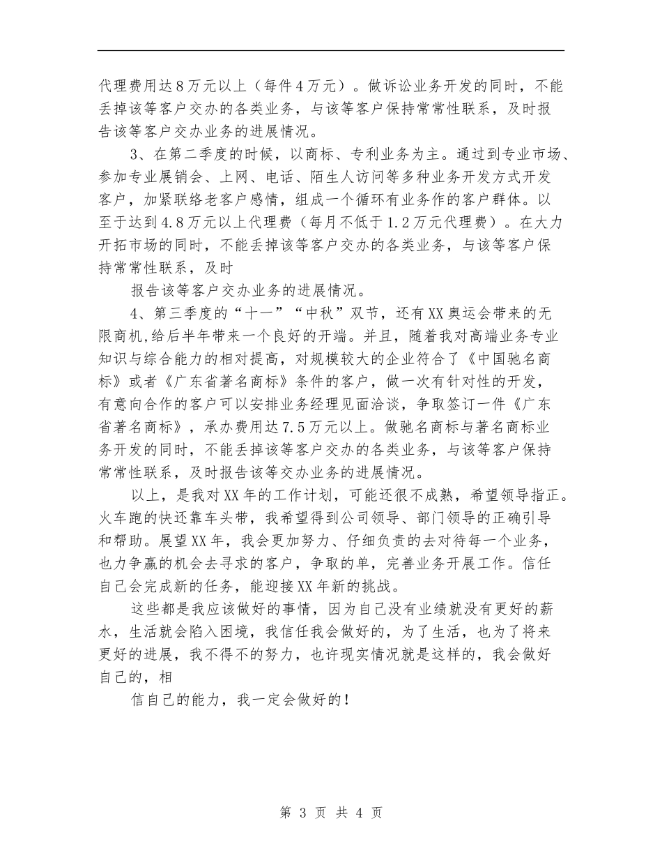 业务工作计划新选_第3页