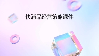 快消品经营策略课件