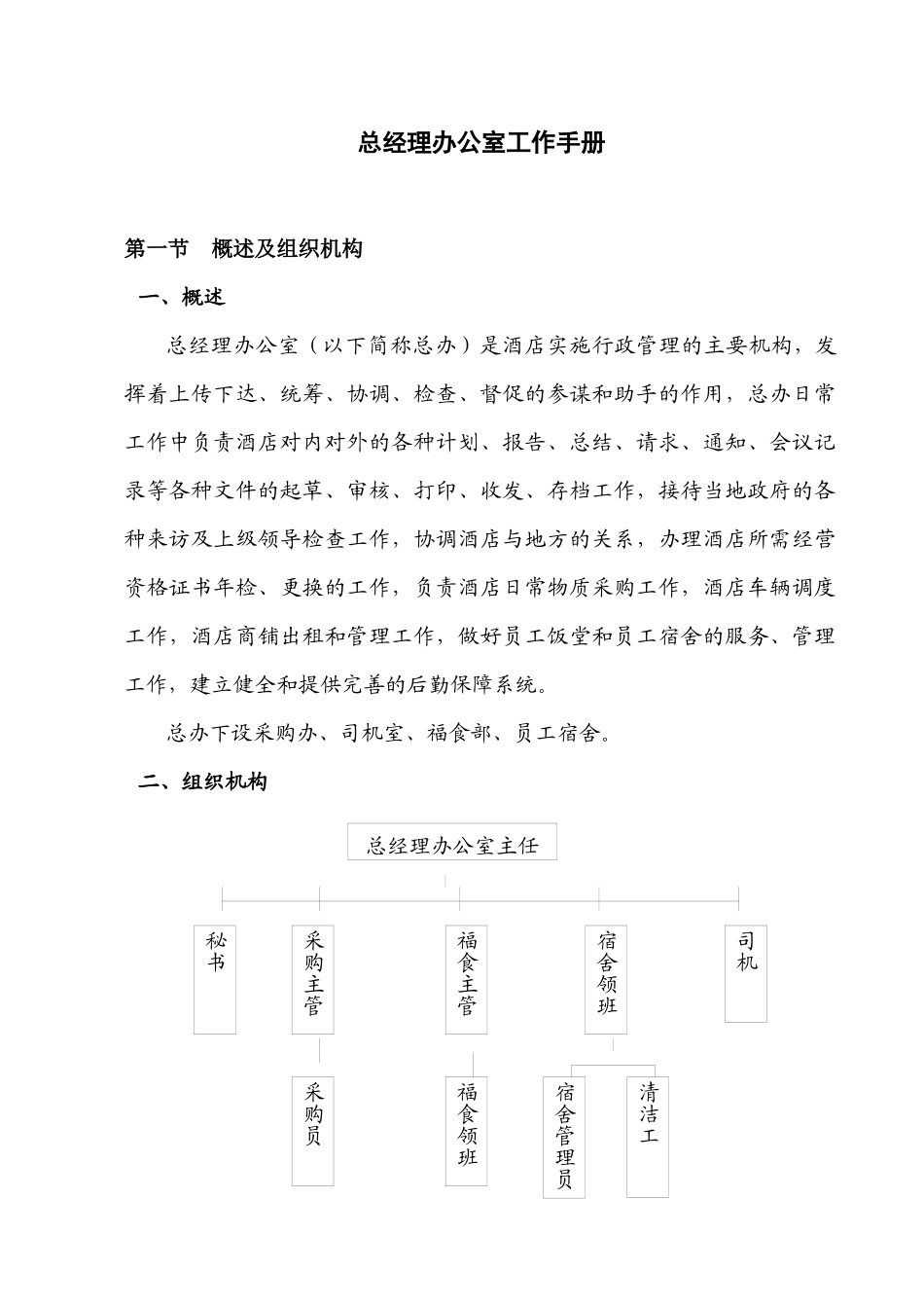 某酒店总经理办公室工作手册_第1页