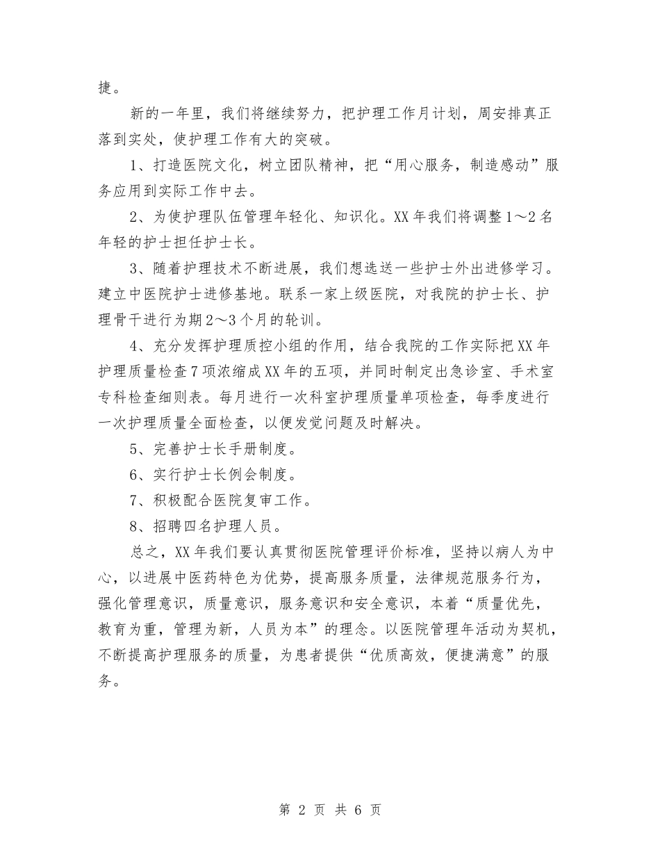 2024年护理工作总结文献与2024年护理工作总结范文汇编_第2页