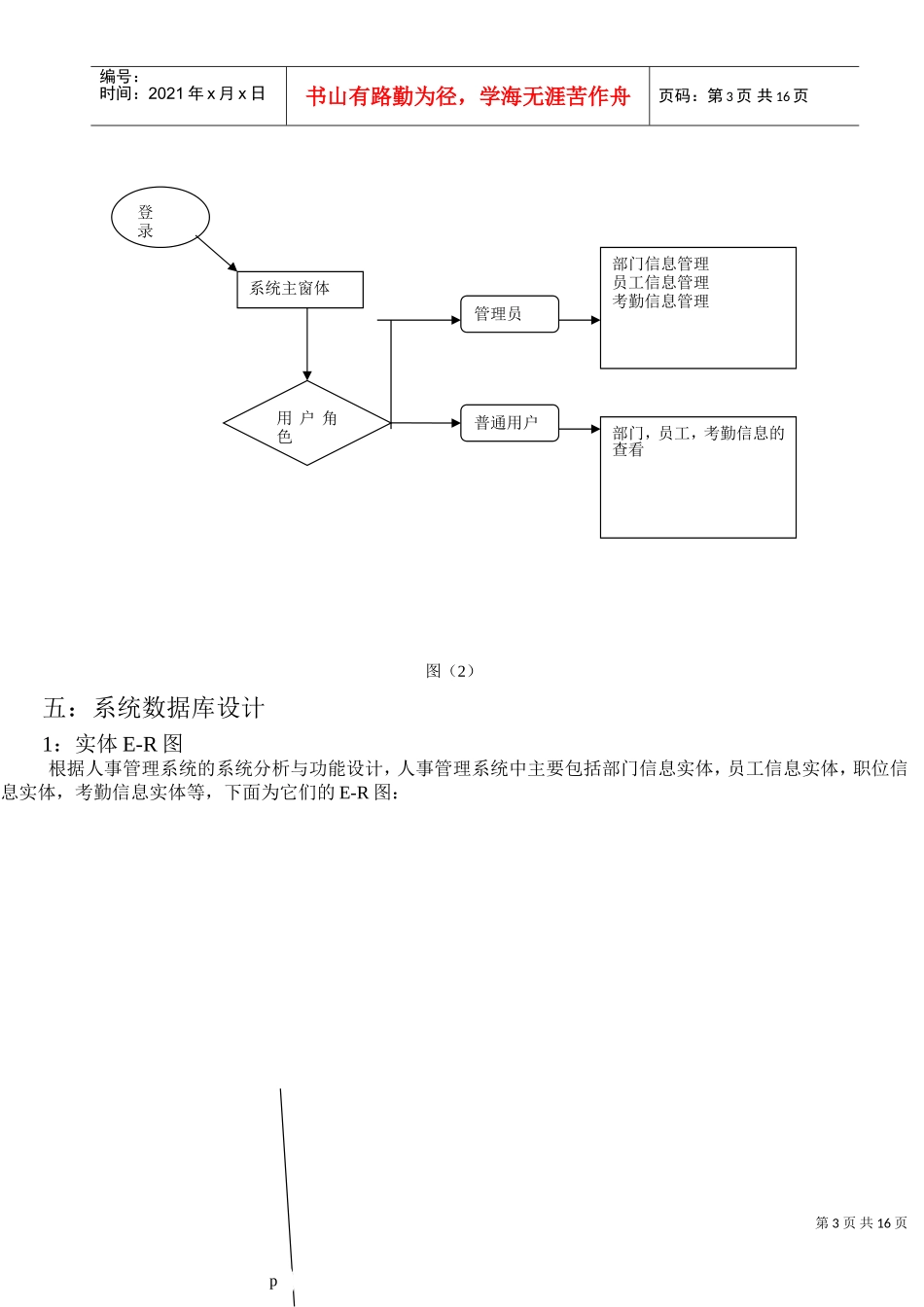 课程设计报告书—数据库原理及应用_第3页