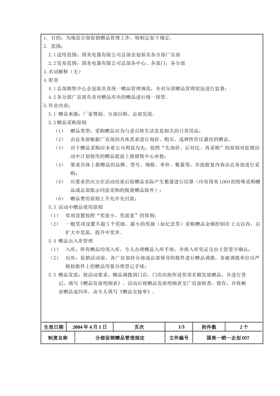 分部促销赠品管理规定_第2页