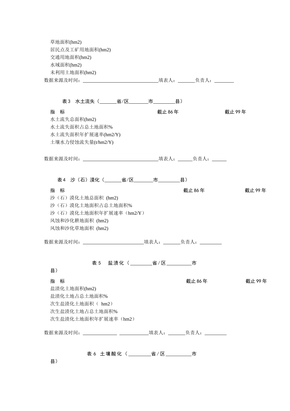 我国西部地区生态环境现状调查表_第3页