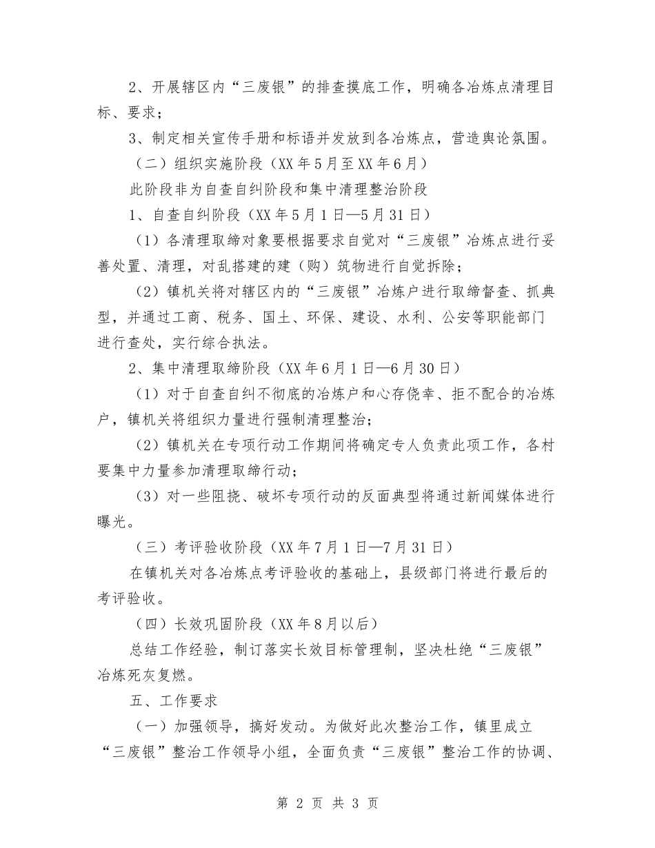 三废银行业污染整治行动方案_第2页