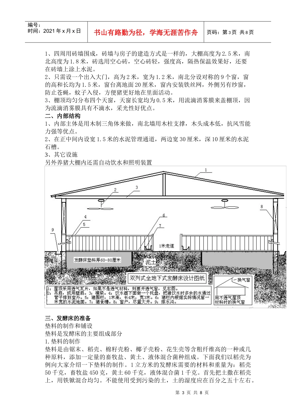 论大棚发酵床养猪的创业计划书_第3页