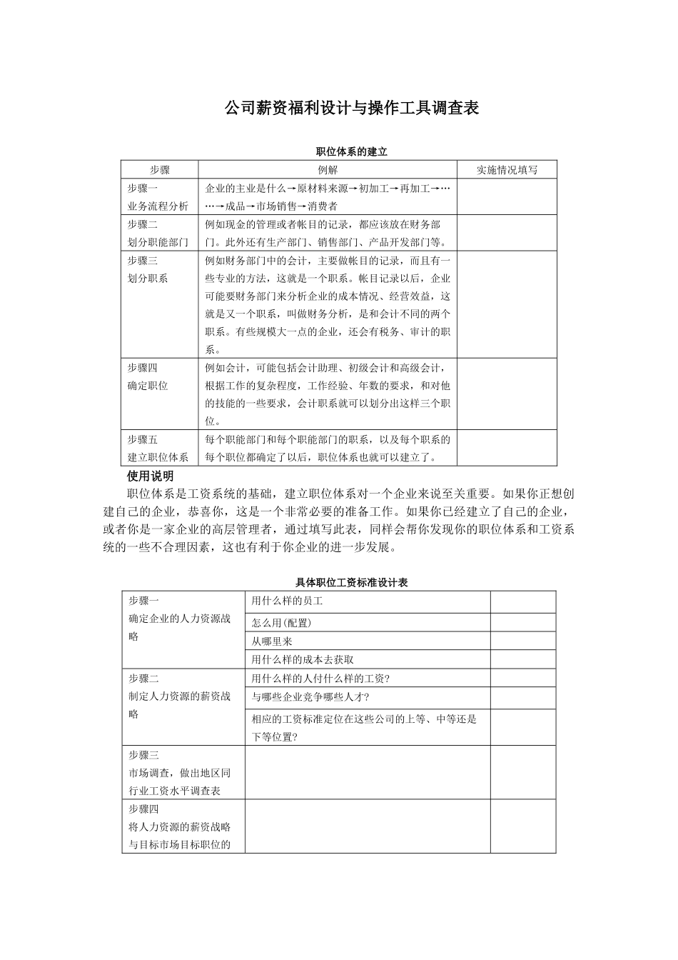 薪资福利操作工具模板_第1页