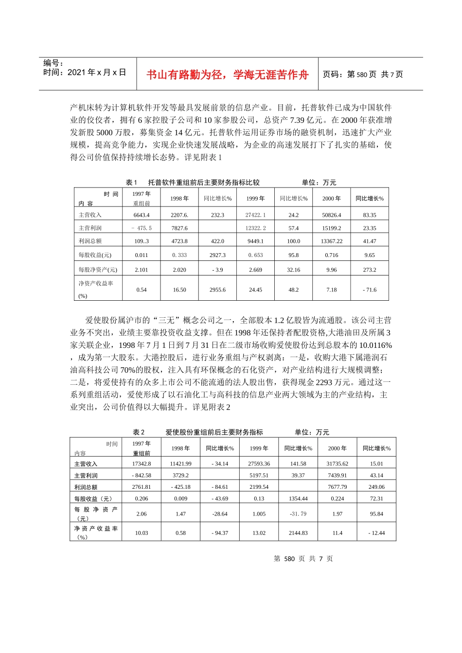 证券市场资产重组的分析_第2页