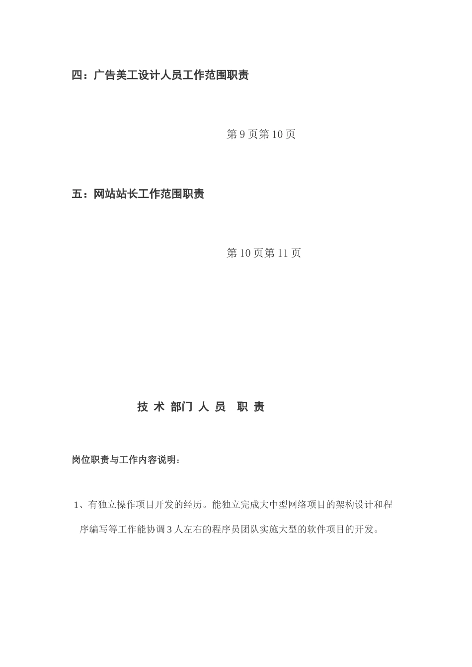 网络公司各部门岗位职责_第2页