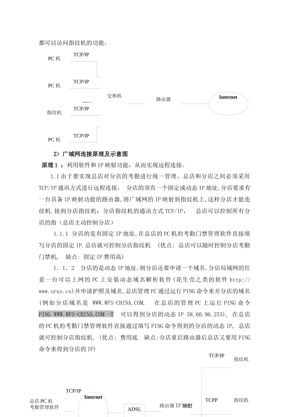 指纹考勤机通讯系统方案1-指纹考勤机通讯系统方案_第2页