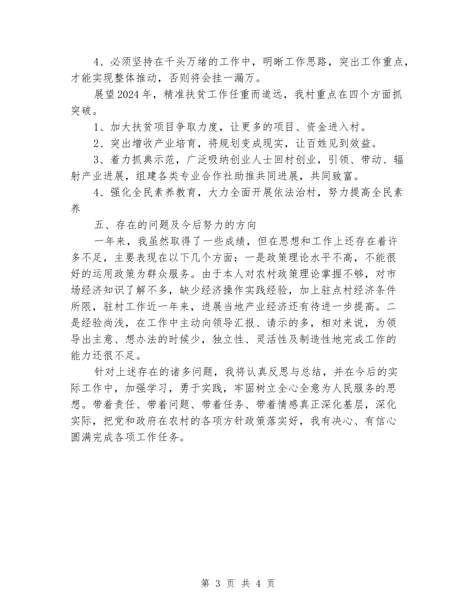 个人驻点扶贫工作年终总结_第3页
