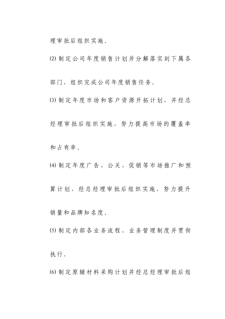 某某公司组织机构与部门职责_第2页