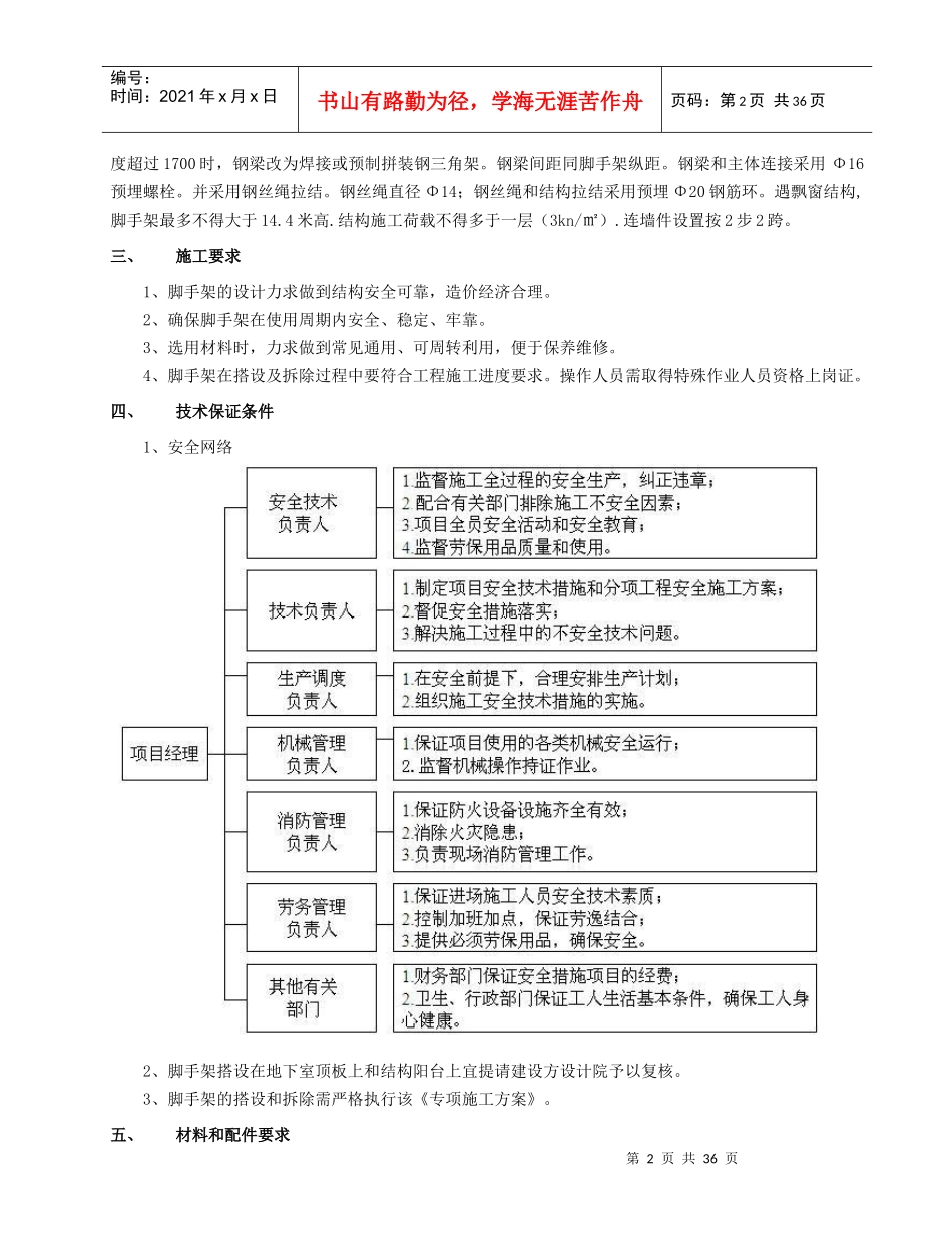 豪景园城建筑外脚手架槽钢悬挑_第3页