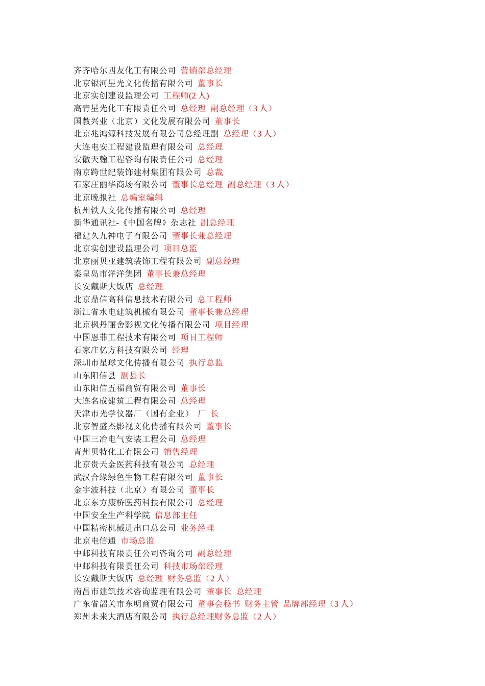 通用技术集团国际物流公司(甘肃公司)总经理总经理助理经理(_第3页