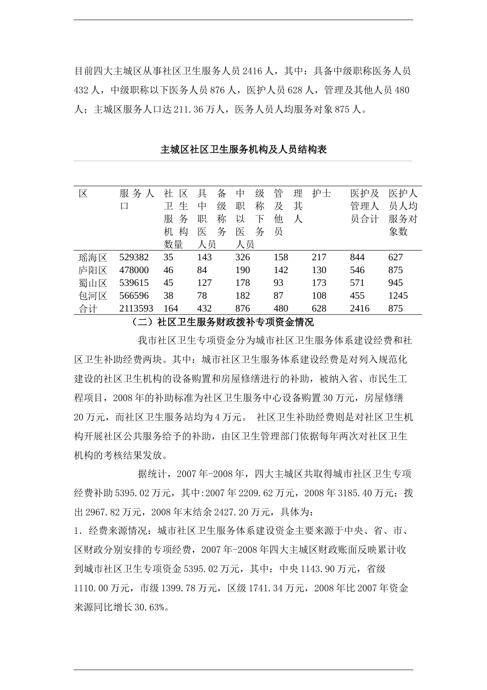 关于合肥市城市社区卫生服务体系建设的实践与思考_第2页