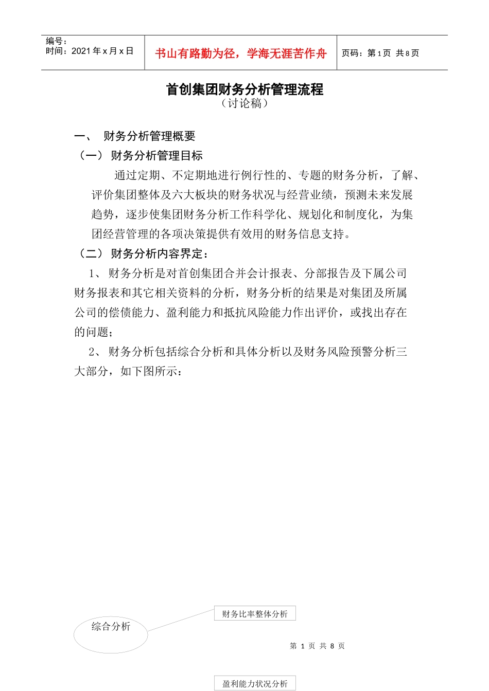 财务分析管理流程(DOC 8页)_第1页