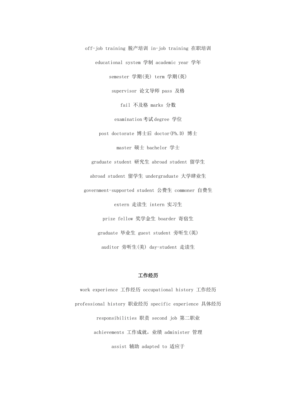 英语个人简历_第3页