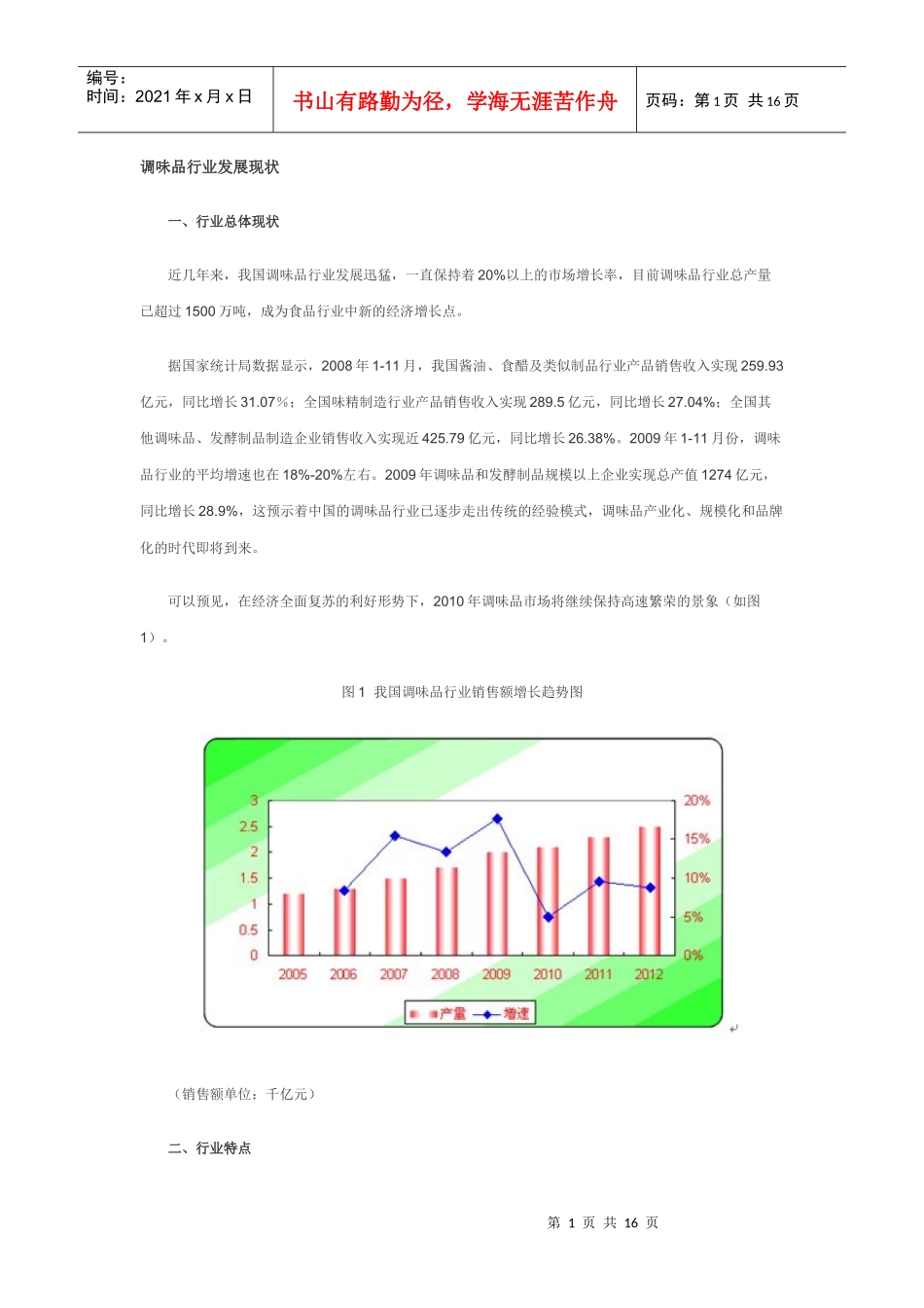 调味品行业发展现状_第1页