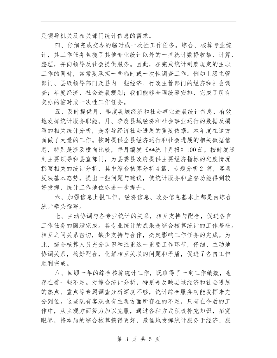2024年综合核算统计工作总结_第3页