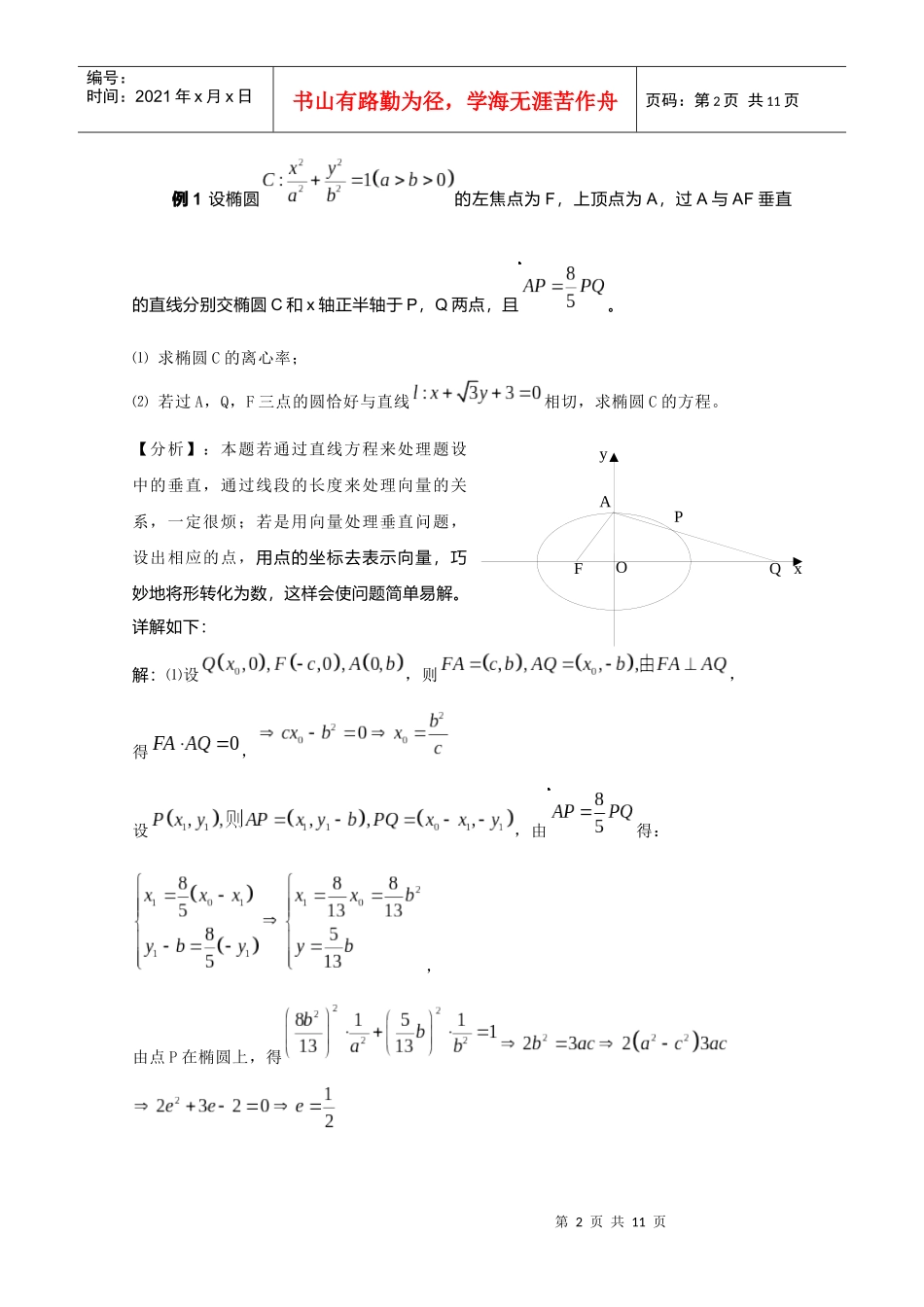试议提高《解几》解题速度的策略_第2页