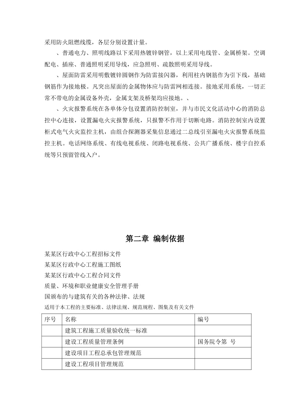 某行政中心工程水电安装施工方案(53页)_第2页