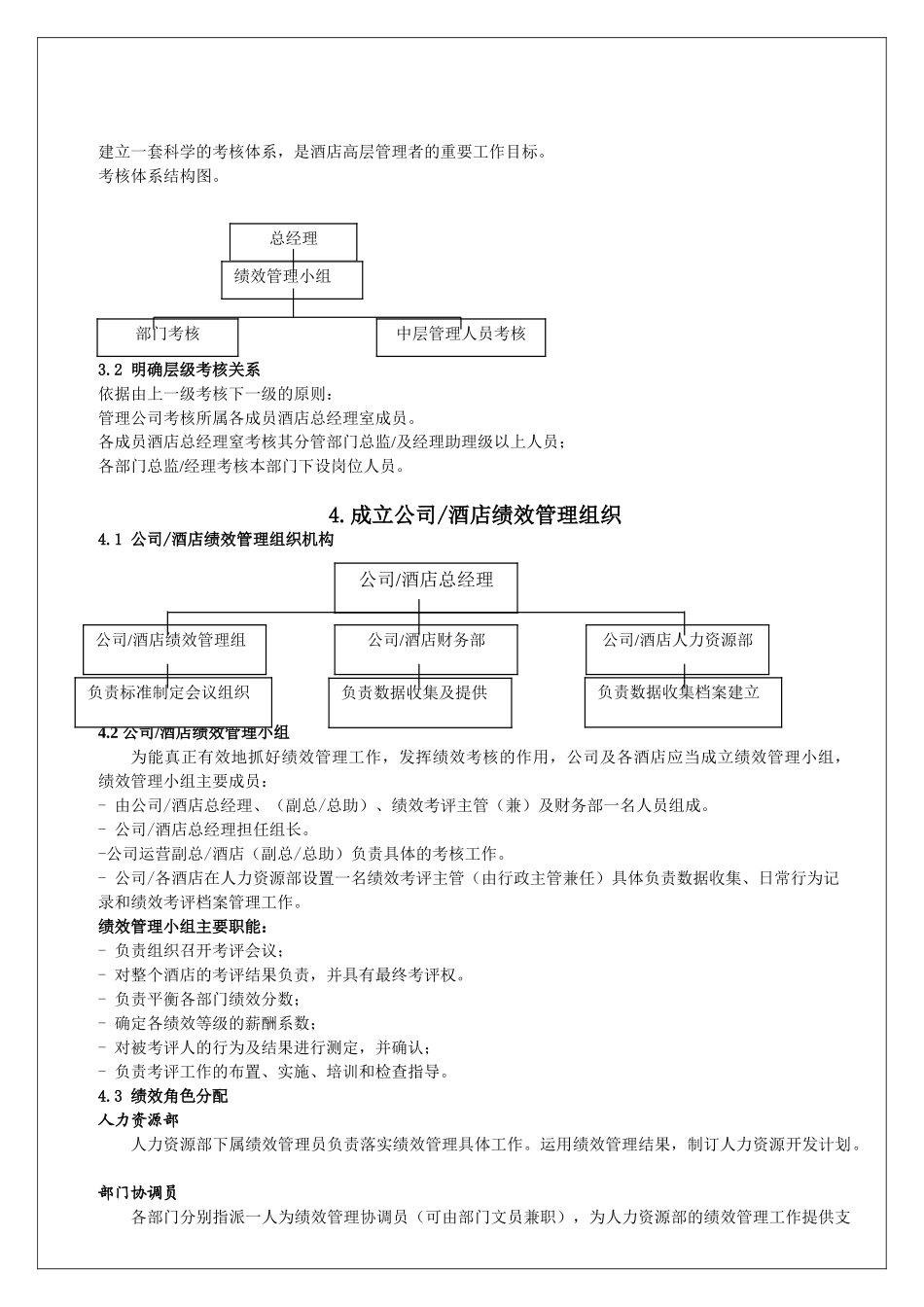 某某酒店绩效考核管理方案_第3页