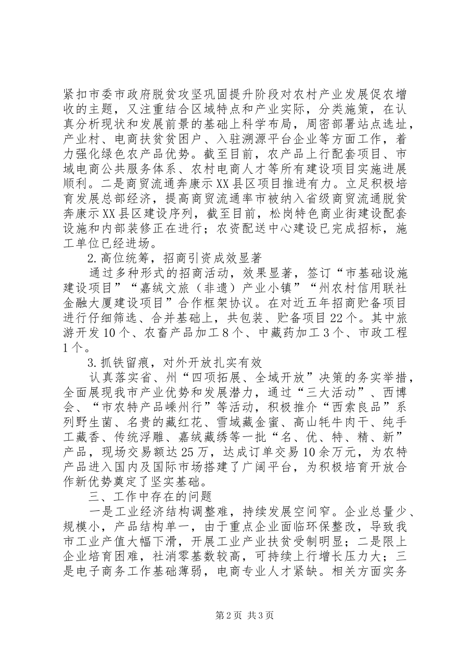 经信局XX年工作总结及XX年安排_第2页