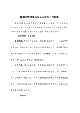 青浦区食品安全联席会议文件