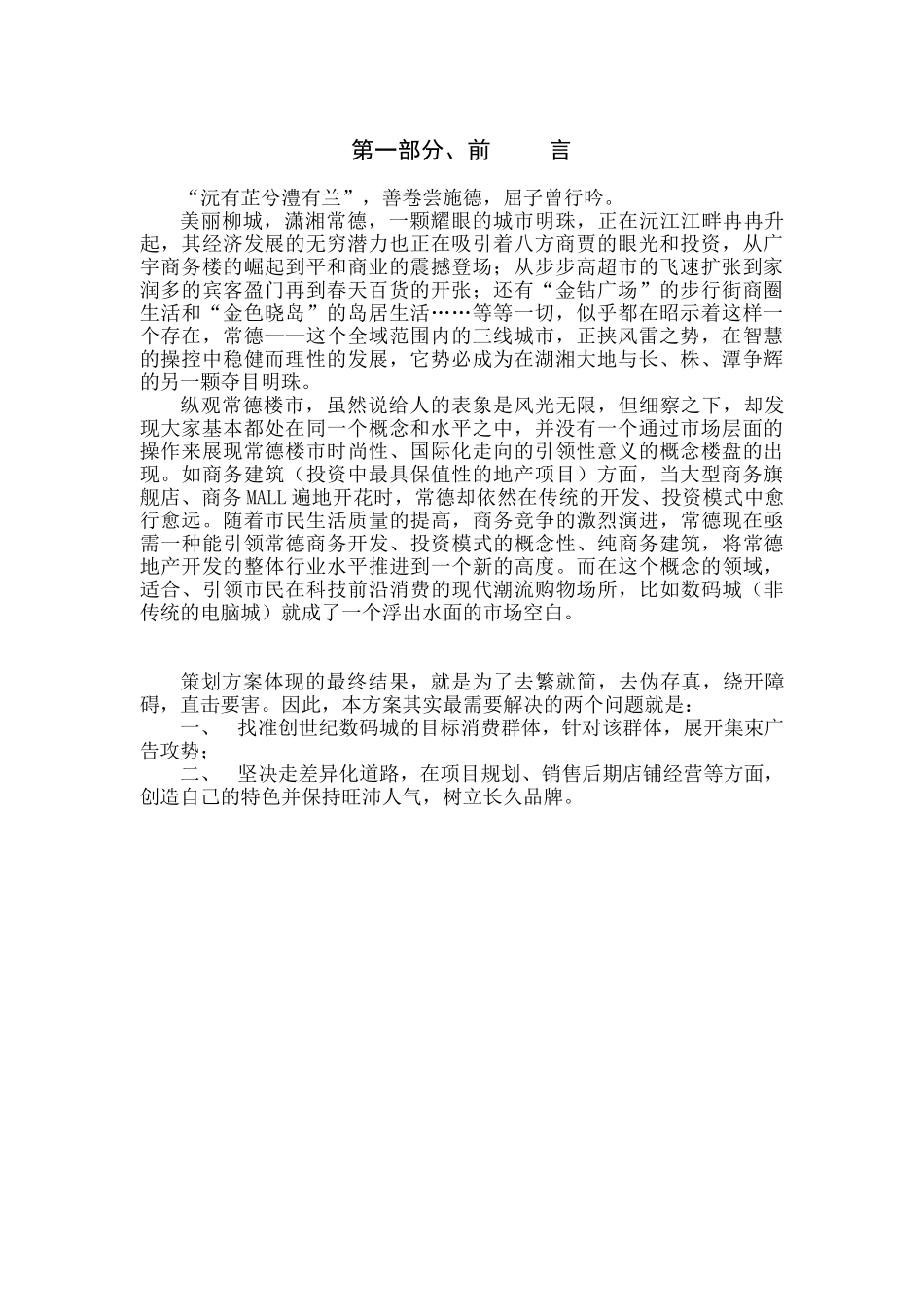 创世纪数码城全程营销策划方案_第2页