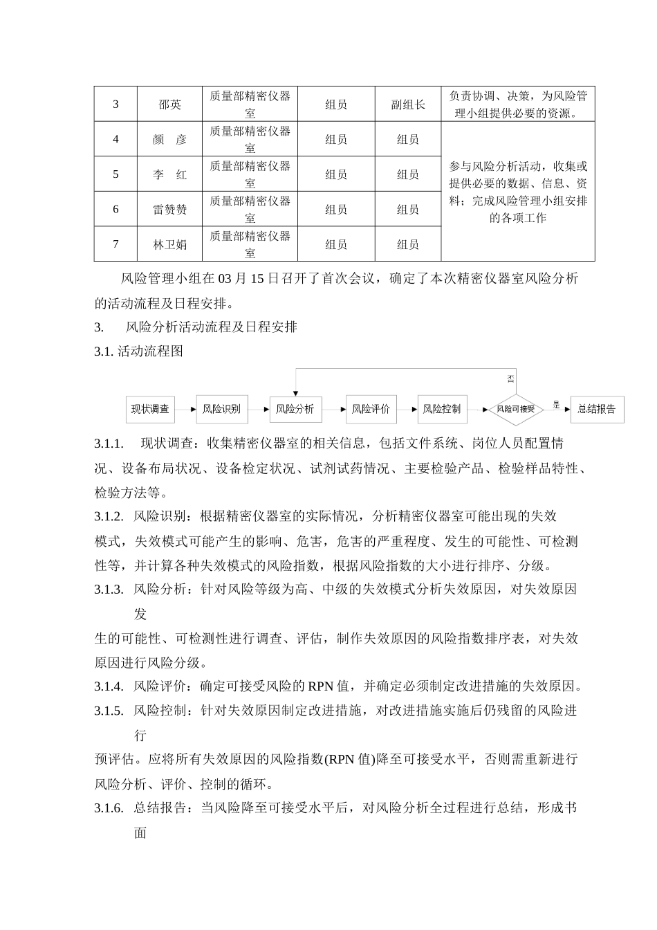 质量部精密仪器室风险评估报告_第3页