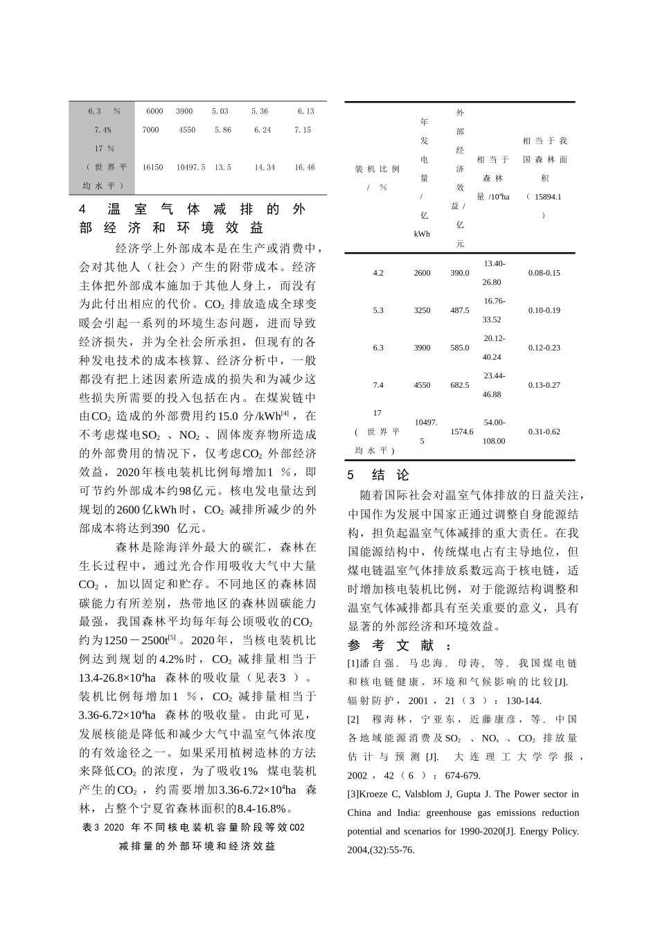 浅谈提高核电比例对减排温室气体排放的贡献_第3页