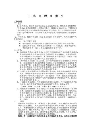 费用结算工作流程及指引