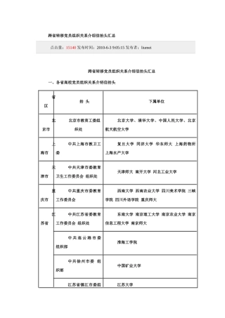 跨省转移党员组织关系介绍信抬头汇总