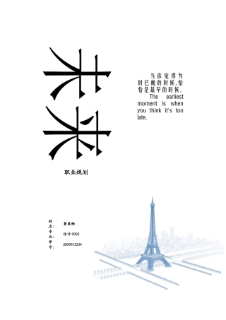未来职业规划