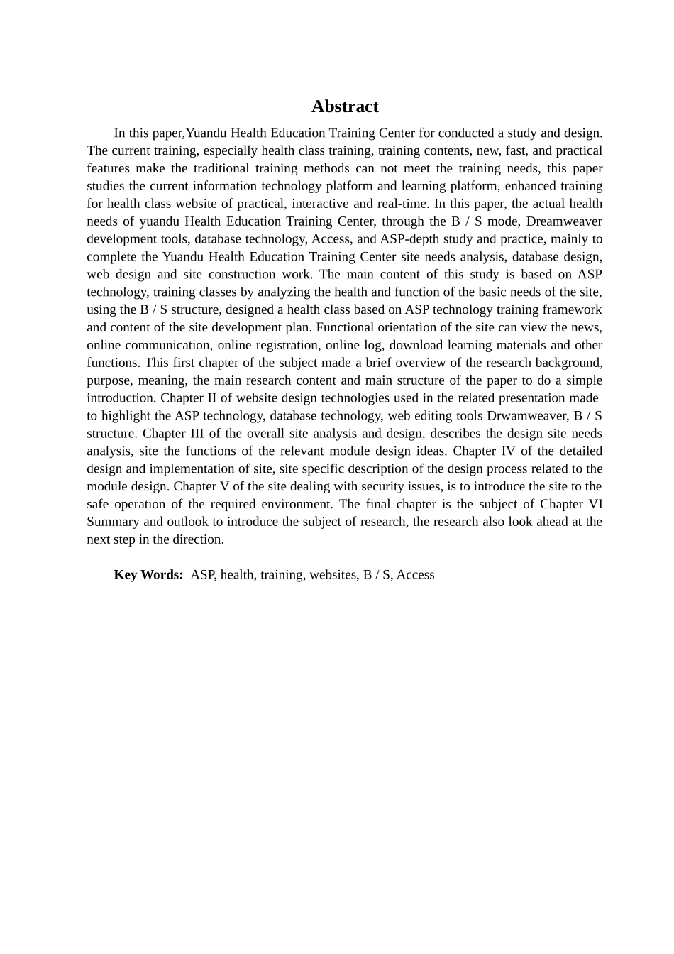 王宗运硕士毕业论文基于ASP的卫生类培训网站的设计与实_第2页