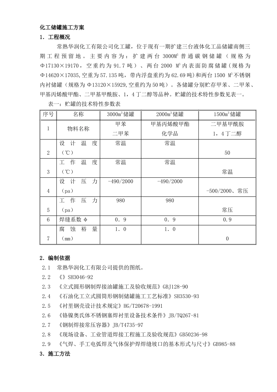 常熟华润储罐施工方案_第1页