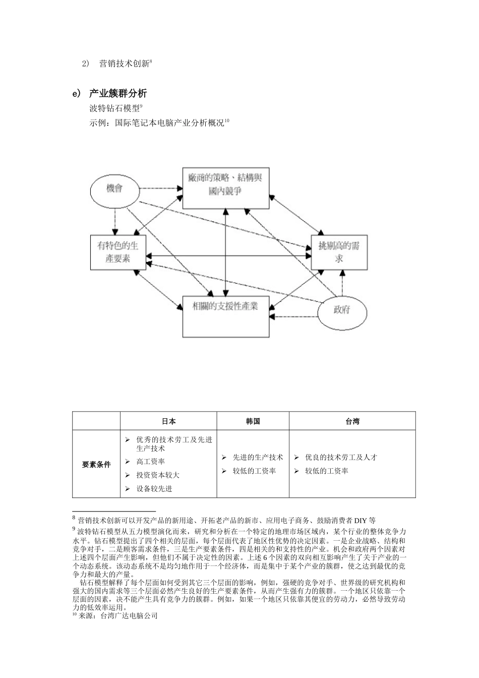 公司市场环境分析模板_第2页
