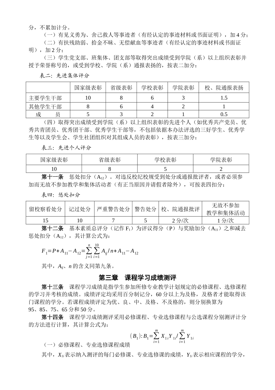 评奖学金综合测评办法[1]_第3页