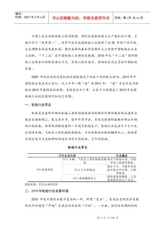 轮胎行业SWOT分析