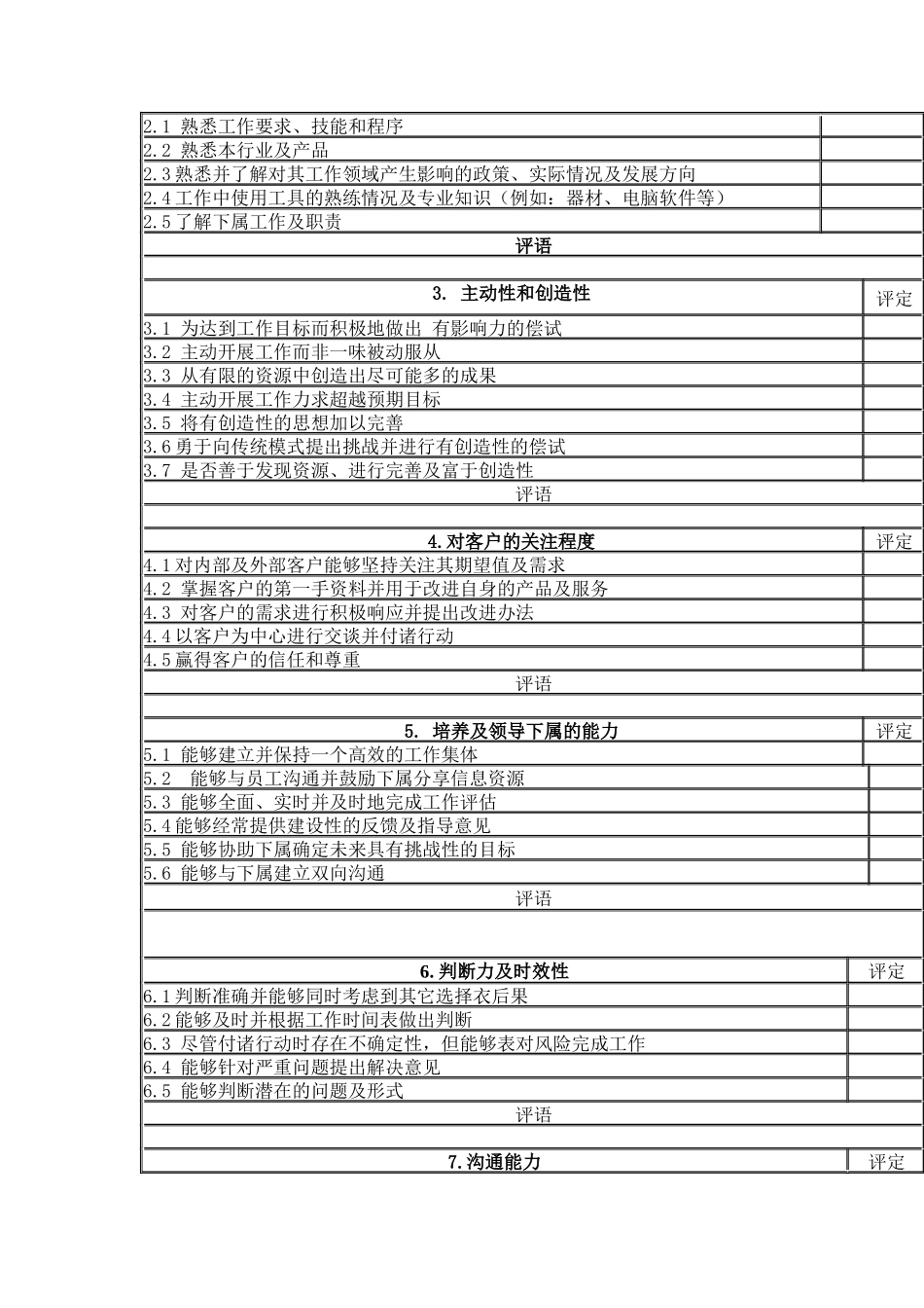 综合能力考核表（ 4页）_第2页