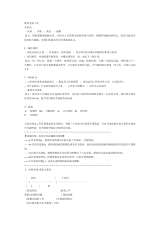 浅谈绩效考核工具