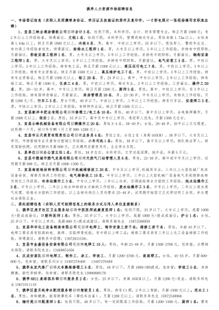 猇亭人力资源市场招聘信息一、市场登记信息（求职人员须携带身