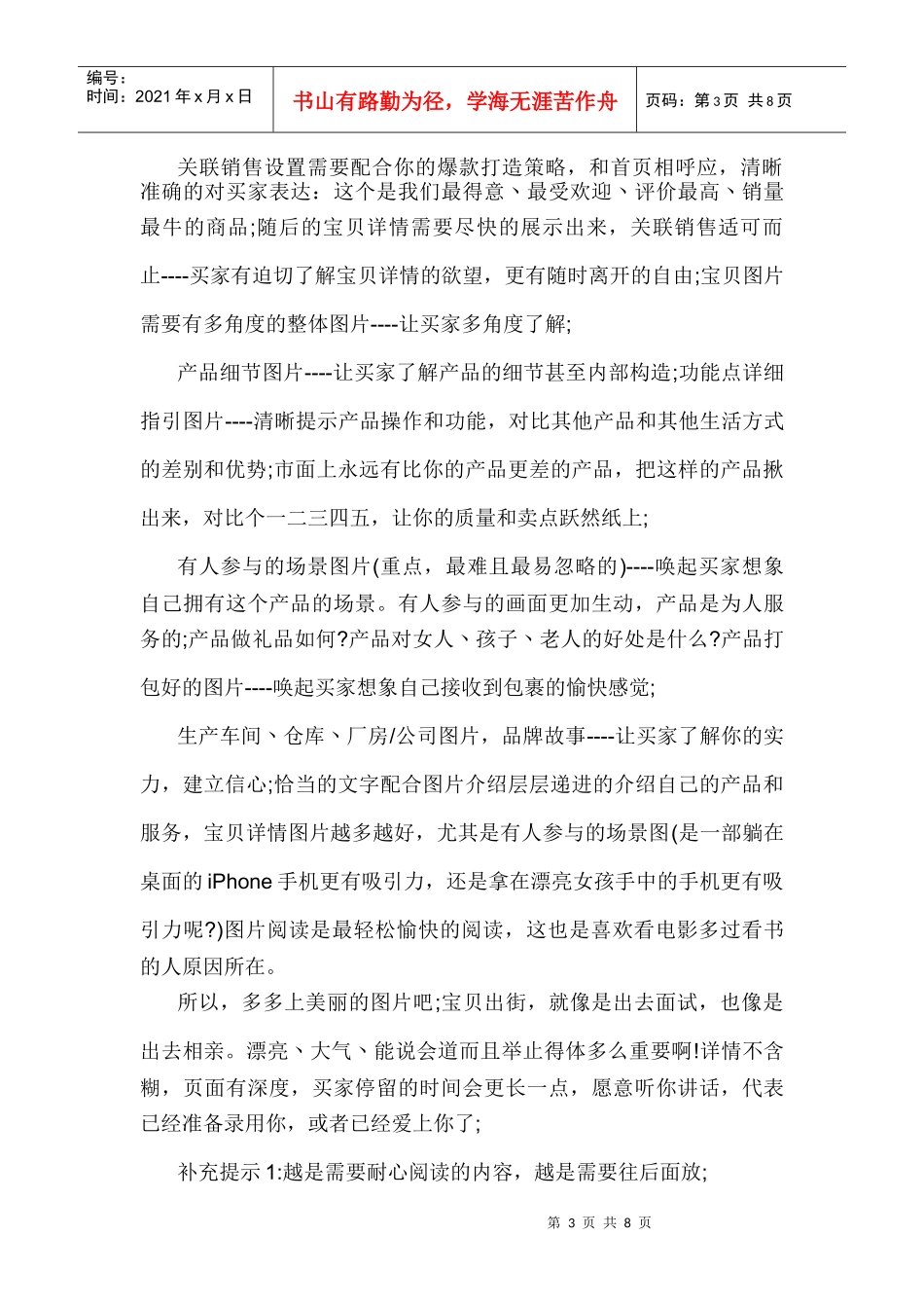 运营技巧7年运营总结(DOC11页)_第3页