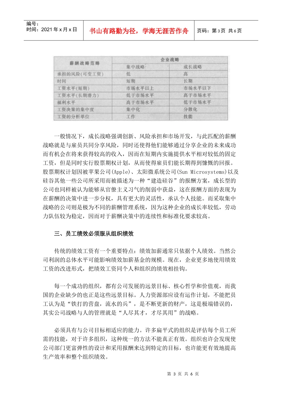 适应组织变迁的薪酬战略创新(doc 6页)_第3页