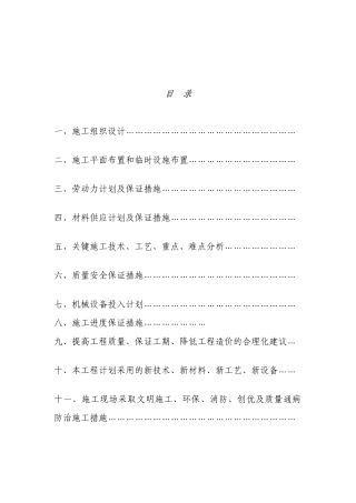 进场道路施工组织设计doc改